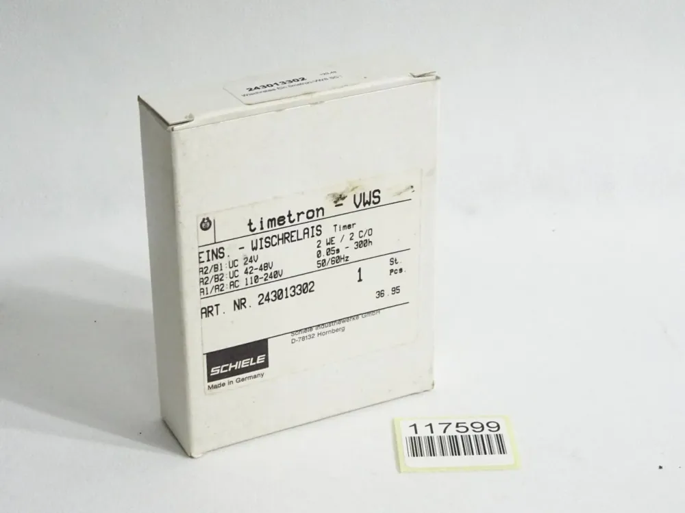 Schiele VWS Einschaltwischrelais 0.05 sec-300h 2.430.133.02 / Neu OVP