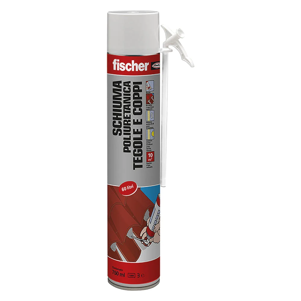 Schiuma Poliuretanica 'Tegole E Coppi' Pup T 750 Ml 750 - Per Pistola- 12 Pezzi - Fischer