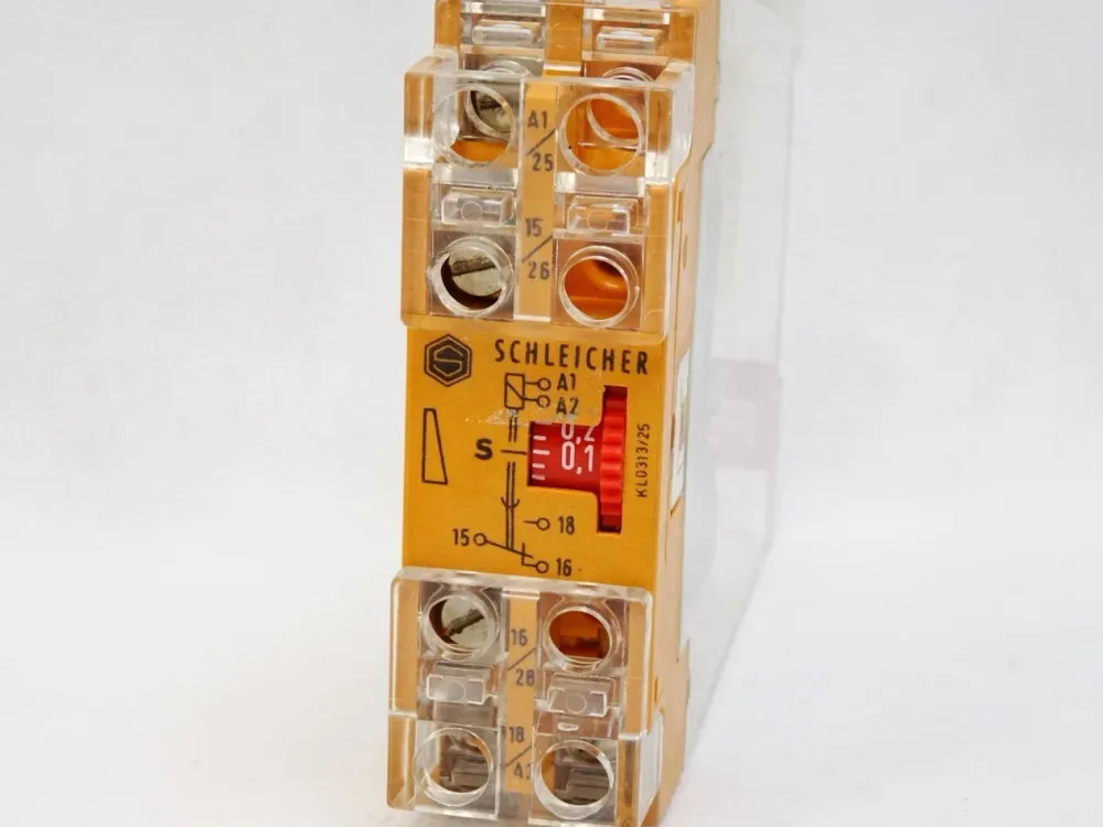 Schleicher Mikrolais KZT01 324381/1 0.05-1s Zeitrelais