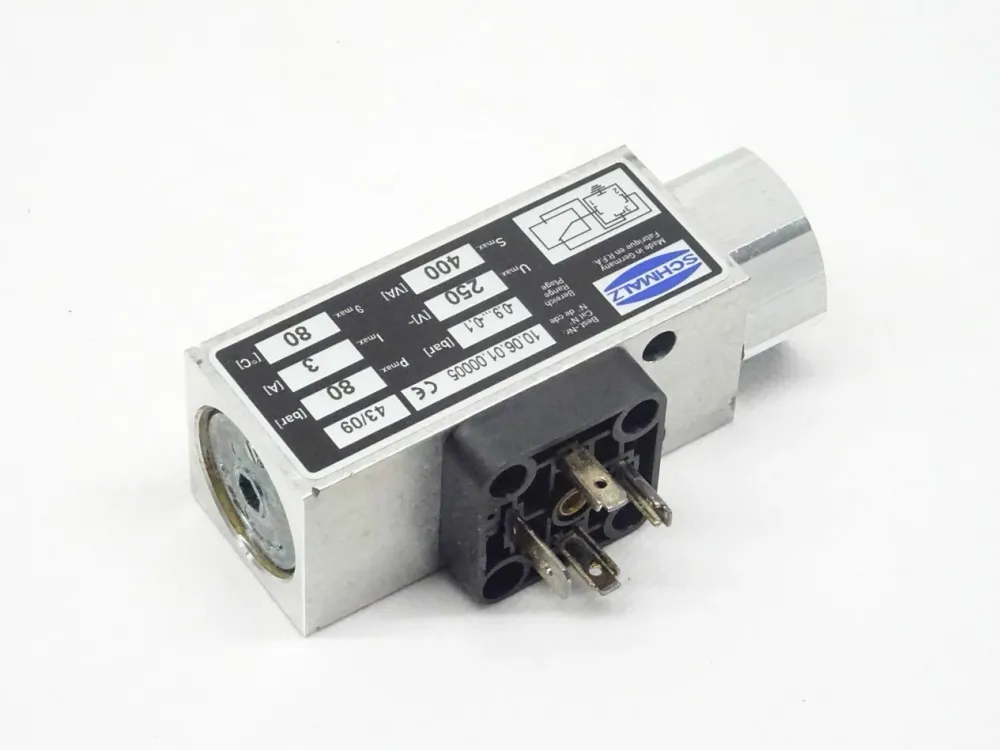 Schmalz 10.06.01.00005 Druckschalter 0,9-0,1 bar / max80bar / 3A NEU-OVP