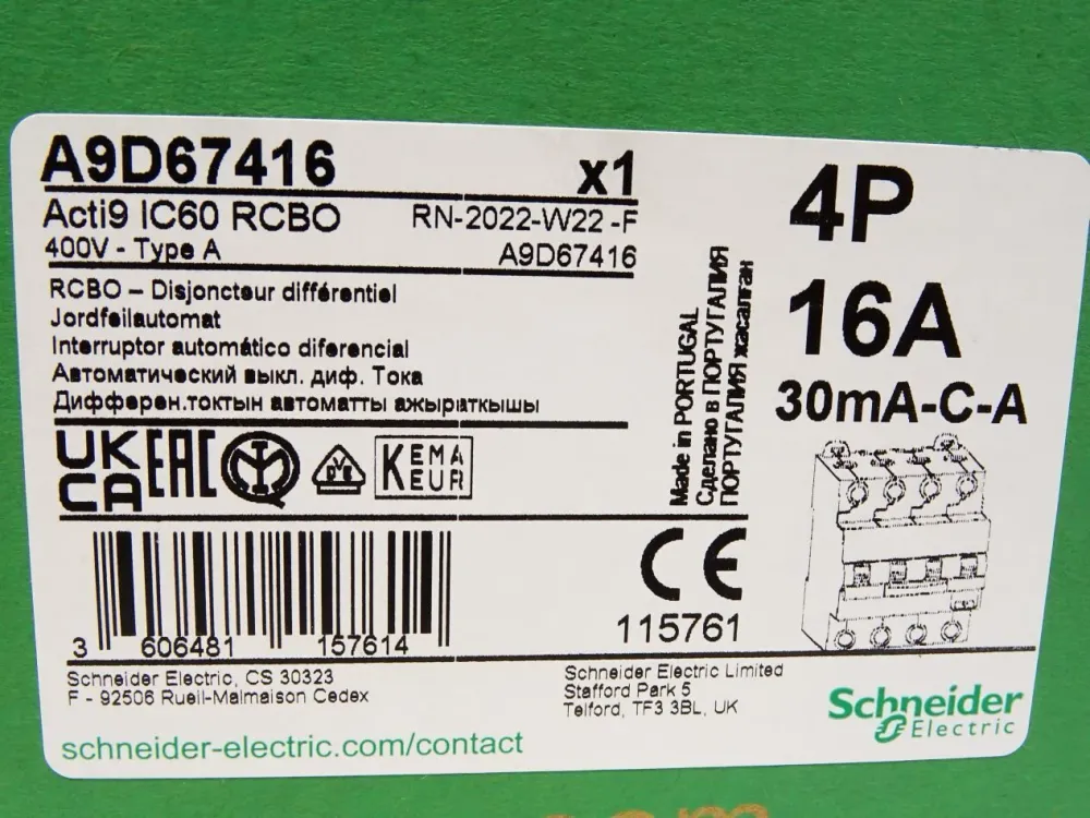 Schneider Electric FI/LS-Schalter iC60N A9D67416 / Neu OVP