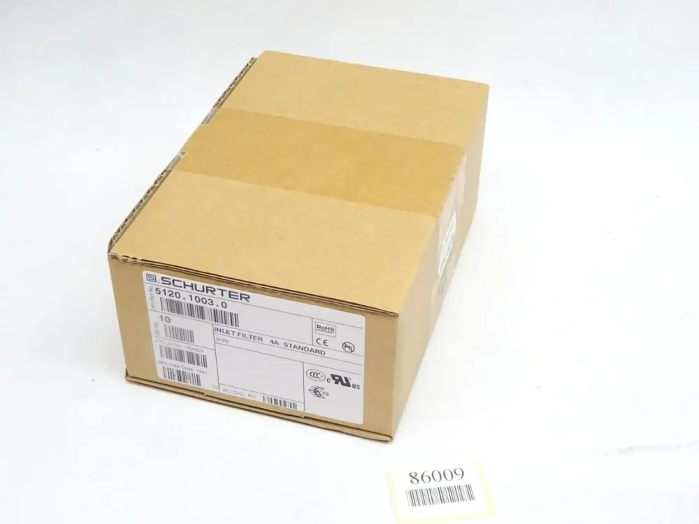 Schurter 5120.1003.0 Inlet Filter 4A Standard / Inhalt : 10 Stück / Neu OVP