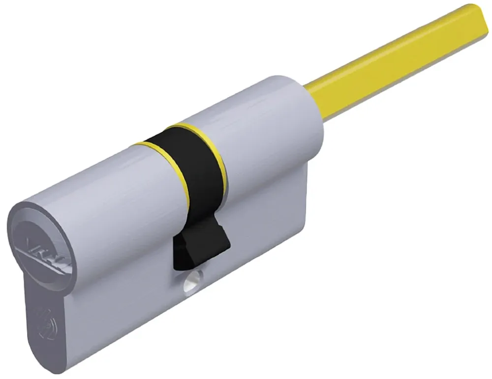 Securemme Cilindro Cromo Satinato K2 Con Codolo 5 Chiavi Mm. 75 (30+45)