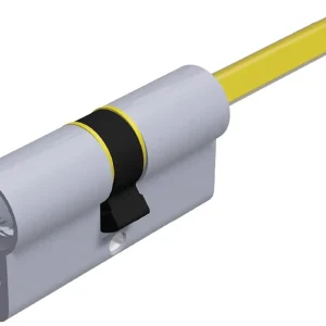 Securemme Cilindro Cromo Satinato K2 Con Codolo 5 Chiavi Mm. 80 (30+50)