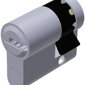 Securemme Mezzo Cilindro Cromo Satinato Evok1 Ka 1 Chiave Mm. 40 (30+10)