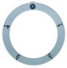 segnalino per manopola argenteo interruttore 5 posizioni diametro est. 59mm int. diametro 45,5mm