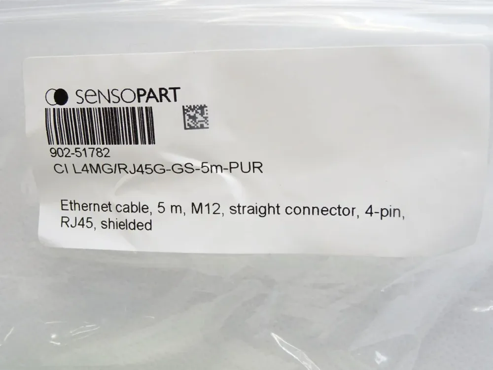 Sensopart Ethernet Kabel CI L4MG/RJ45G-GS-5m-PUR 902-51782 / Neu OVP