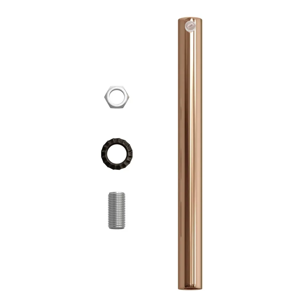 Serracavo cilindrico metallo lunghezza 15 cm completo di tige, dado e rondella - Rame