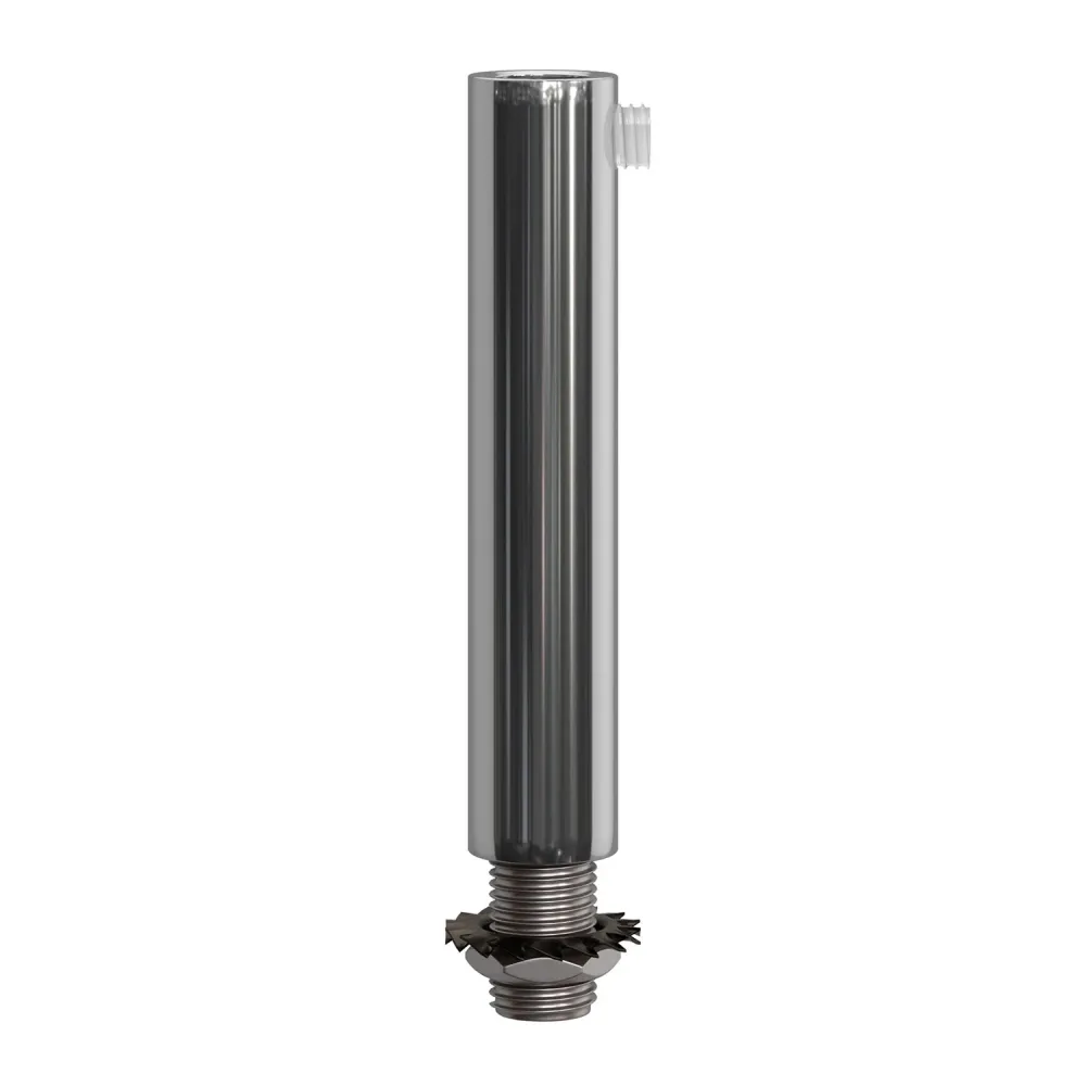 Serracavo cilindrico metallo lunghezza 7 cm completo di tige, dado e rondella - Cromo