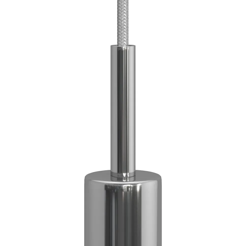 Serracavo cilindrico metallo lunghezza 7 cm completo di tige, dado e rondella - Cromo
