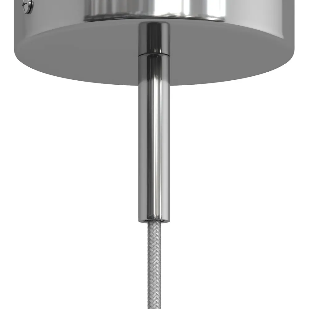 Serracavo cilindrico metallo lunghezza 7 cm completo di tige, dado e rondella - Cromo
