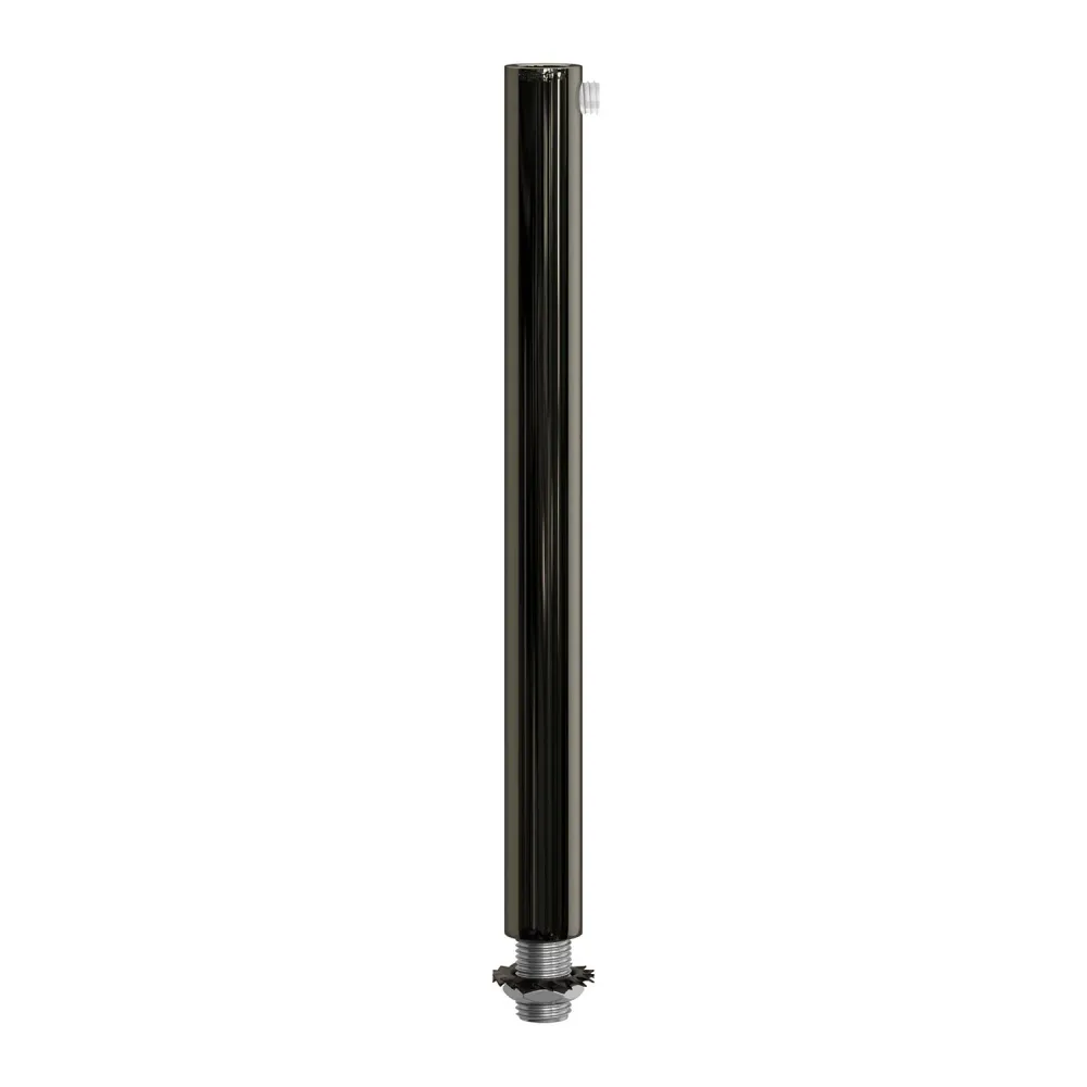 Serracavo cilindrico metallo lunghezza 15 cm completo di tige, dado e rondella - Nero perla
