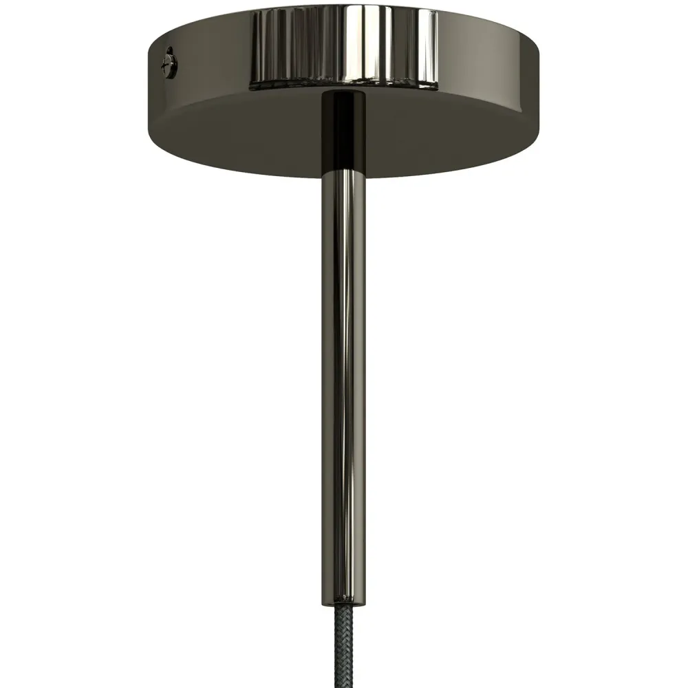 Serracavo cilindrico metallo lunghezza 15 cm completo di tige, dado e rondella - Nero perla