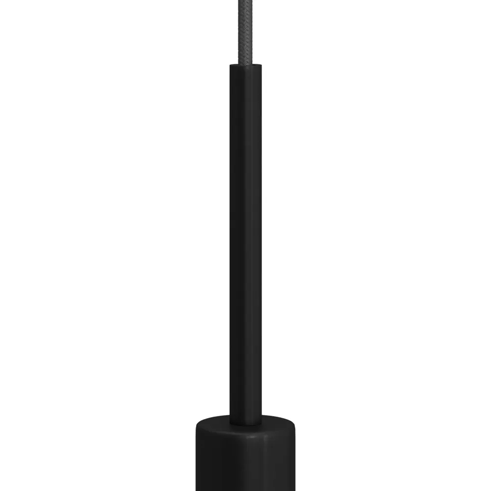 Serracavo cilindrico metallo lunghezza 15 cm completo di tige, dado e rondella - Nero