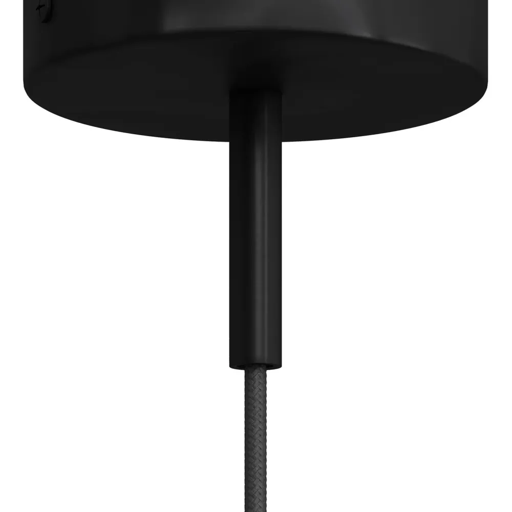 Serracavo cilindrico metallo lunghezza 7 cm completo di tige, dado e rondella - Nero