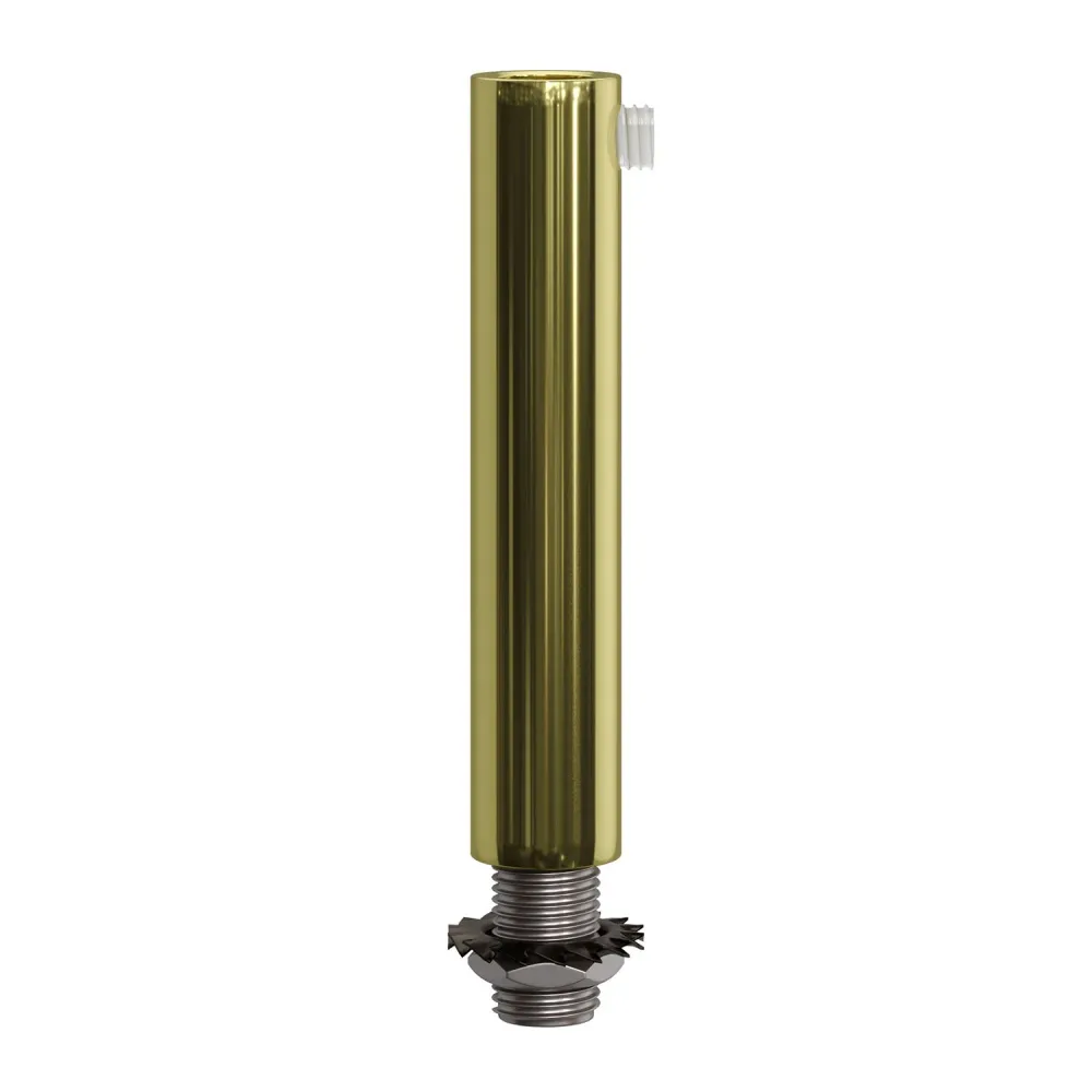 Serracavo cilindrico metallo lunghezza 7 cm completo di tige, dado e rondella - Ottone