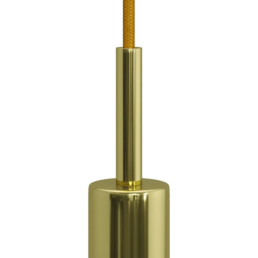 Serracavo cilindrico metallo lunghezza 7 cm completo di tige, dado e rondella - Ottone