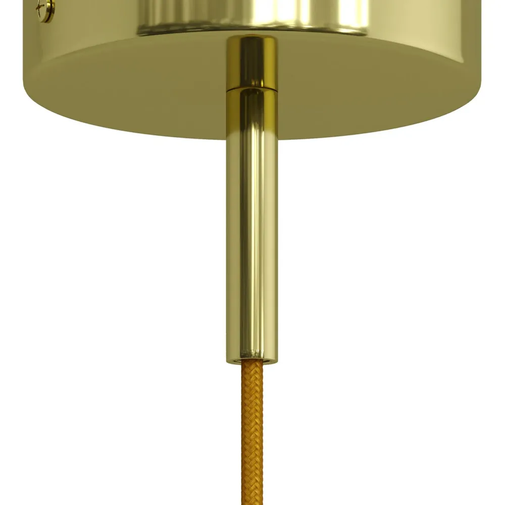 Serracavo cilindrico metallo lunghezza 7 cm completo di tige, dado e rondella - Ottone
