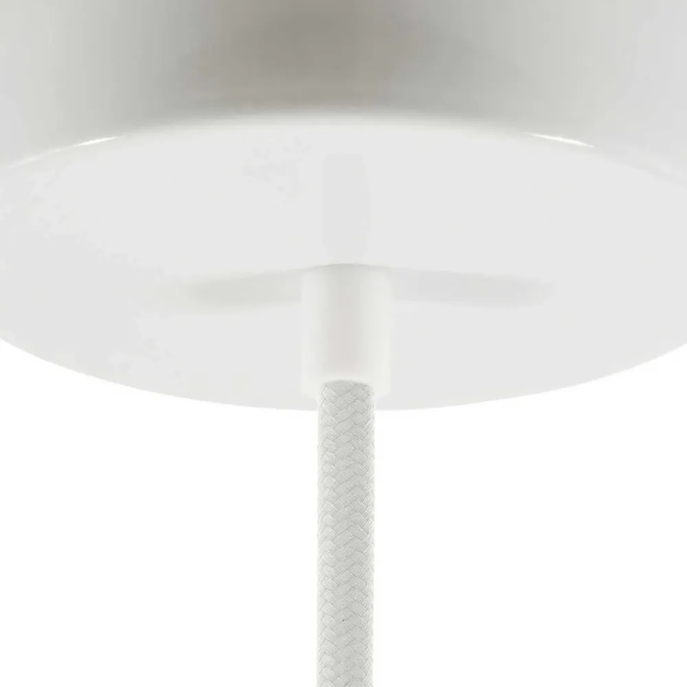 Serracavo cilindrico plastica completo di tige, dado e rondella - Bianco