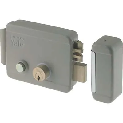 Serratura Cancello Applicare Elettrica 68880 Yale Vern C.Tondo Fisso M2+Scr+Puls+Tett E.Mm 60 Dx