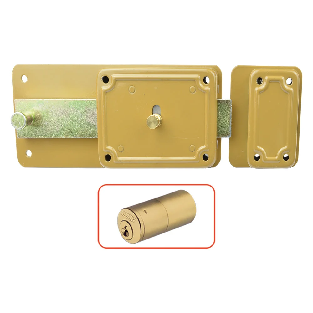 Serratura Ferroglietto 'P-Cf' P50 -5 Mand.E40 Dx Scroc.45 °Incorp.- 2 Pezzi - Ff