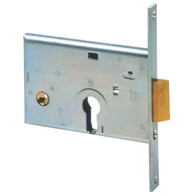Serratura Metallo Infilare 44145 Cisa B.Q Zinc F.Mm 16 F.Sagom M1+Scr H.Mm 82 E.Mm 60