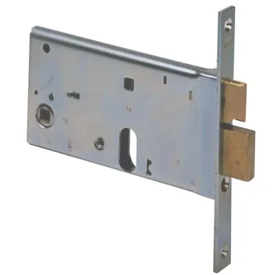 Serratura Metallo Infilare 44460 Cisa B.Q Zinc F.Mm 16 F.Ovale M2+Scr H.Mm 77 E.Mm 80