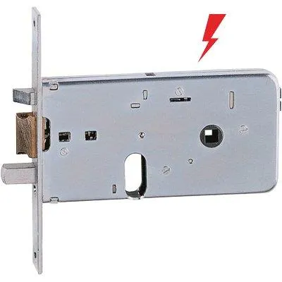 Serratura Metallo Infilare Elettrica 550 Iseo B.Q Zinc F.Mm 20 F.Ovale M2+Scr H.Mm 76 E.Mm 60