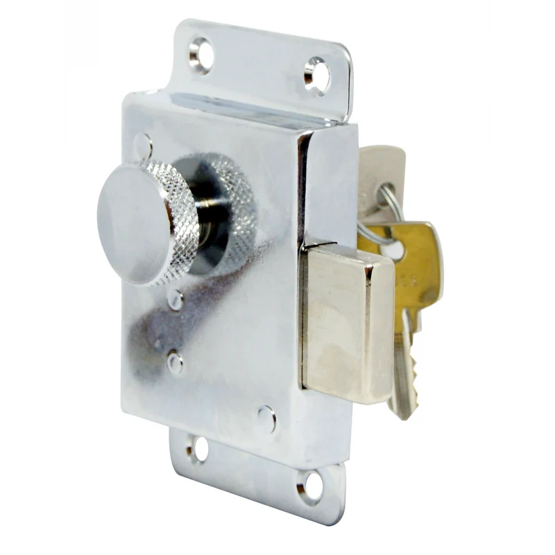 Serratura Ottone Cromato H25