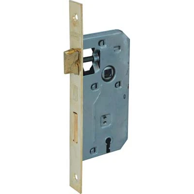 Serratura Patent B.Quadro Ottonato 042P Bonaiti I.Mm 70 F.Mm 22 E.Mm 45