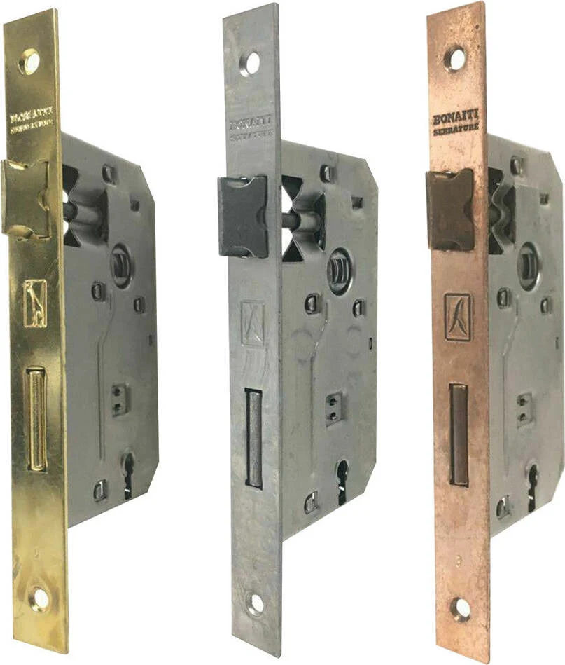 SERRATURA 'PATENT' B.Q. ottonato E 35 Bonaiti