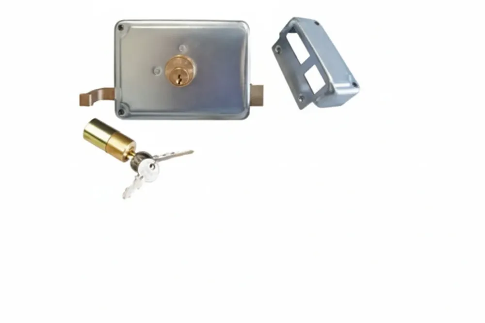 Serratura Per Cancello Catenaccio+Scrocco Doppio Cilindro Fisso 2 Mand- - Mm.50 Sx (P2750300) - 1 Pezzi Facchinetti