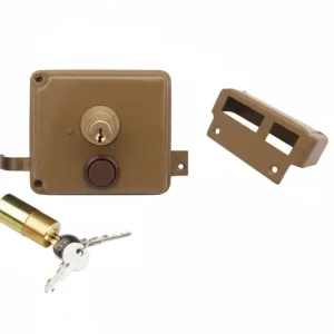 Serratura Portoncino Catenaccio+Scrocco Doppio Cilindro Fisso 2 Mand.- - Mm.60 Sx (P2060300) - 1 Pezzi Facchinetti