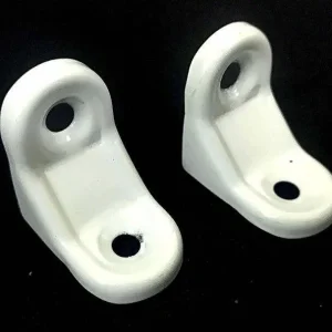 Set 2pz Supporto Triangolo 30x30mm Reggi Mensola Casa Triangolare Metallo Fai Da Te