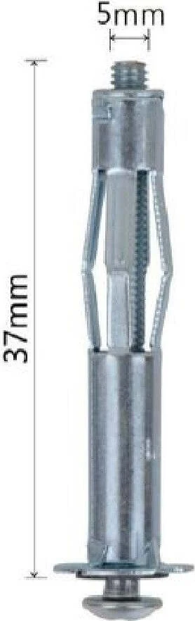 Set 3pz Tasselli Metallici Espandibili Viti Espansione Stile I 5 X 37 Mm 92851