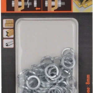 Set Confezione 62 Gr. Rondelle Elastiche Acciaio Rondella Diametro 8 Mm 90836