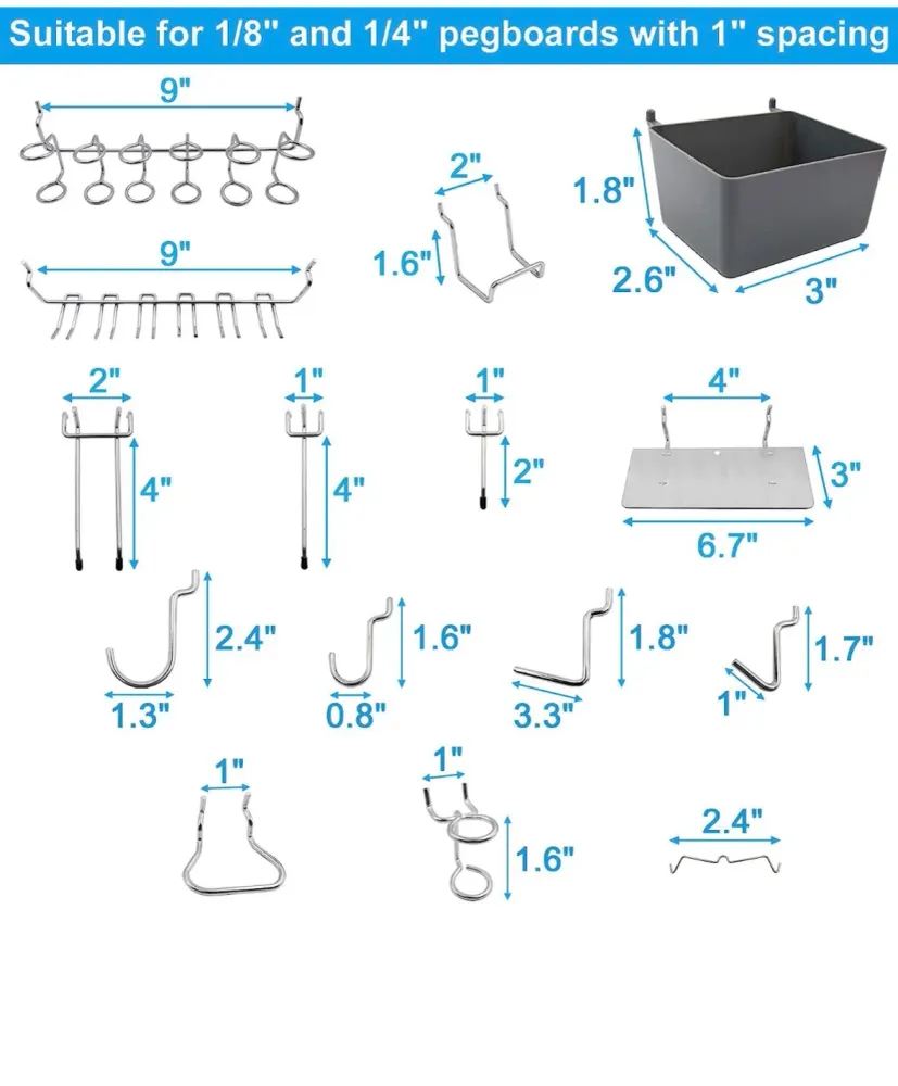 Set Ganci per Arredo Officina Workshopitaly MPS Total Black 140pz.