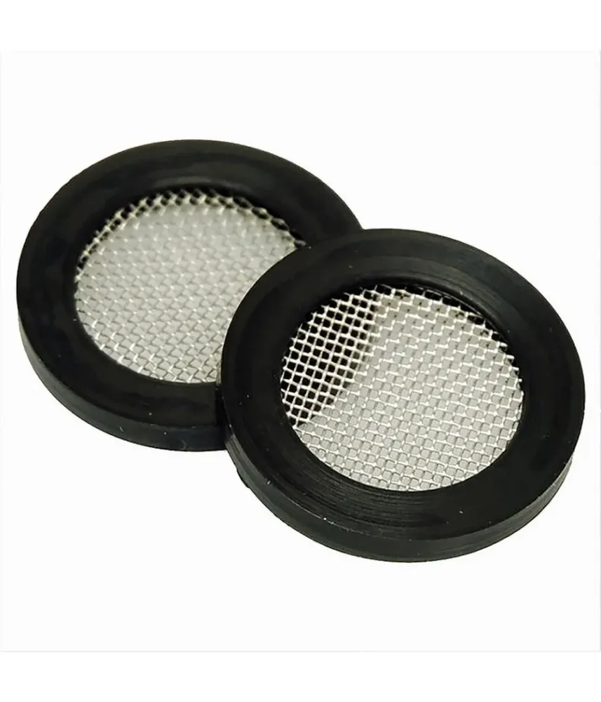 Set 10 Pezzi Guarnizioni Gomma Con Filtro Rete Inox 1/2 Rubinetti Casa 52362