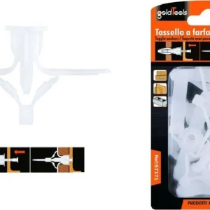 Set 12 Pezzi Tasselli Tassello Farfalla Espansione Molla 10-29mm Viti 57171