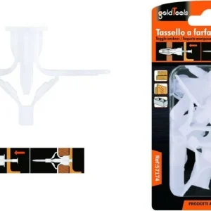 Set 10 Pezzi Tasselli Tassello Farfalla Espansione Molla 10-31 Mm Viti 57174