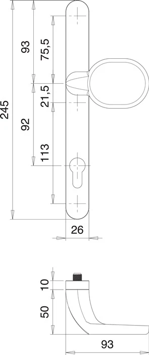 Set di porte con profilo EDI Atlas 1200/K22/2026 alluminio F1 ( 3000200041 )