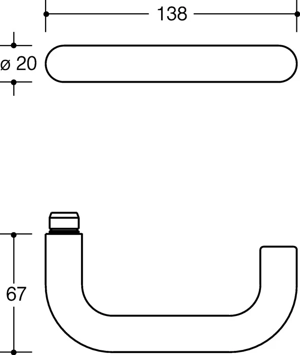 Set di rosette HEWI 111R01.130 Plastica 97 ( 3000205233 )