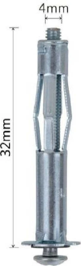 Set 5 Pz Tasselli Metallici Espandibili Viti Espansione Stile I 4 X 32mm 92848