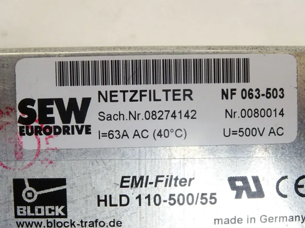 SEW Eurodrive Netzfilter NF063-503 / 08274142