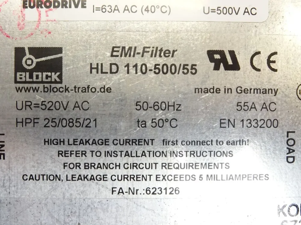 SEW Eurodrive Netzfilter NF063-503 / 08274142