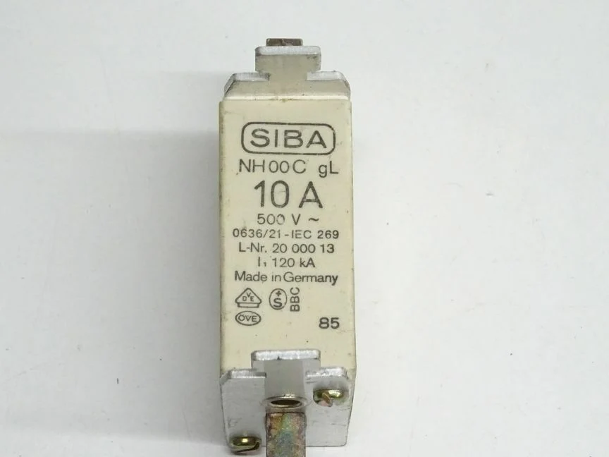 SIBA 2000013 Sicherung NH00C / 10A / 500V / 20 000 13