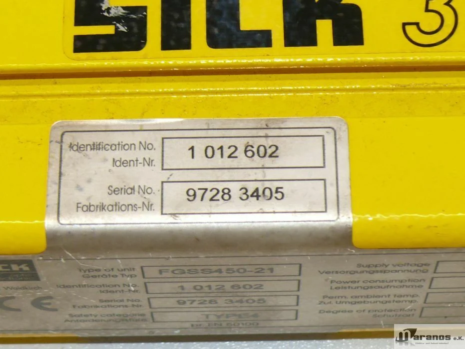 Sick FGSS450-21 Sender Lichtvorhang 1012602 Lichtschranke