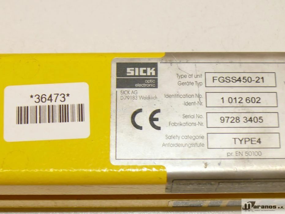 Sick FGSS450-21 Sender Lichtvorhang 1012602 Lichtschranke