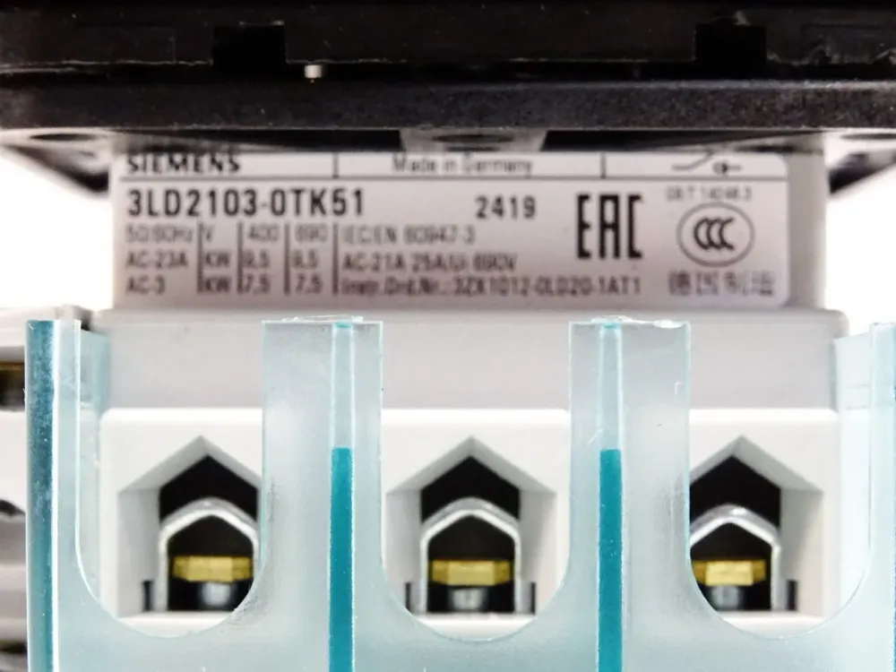 Siemens 3LD2103-0TK51 Lasttrennschalter