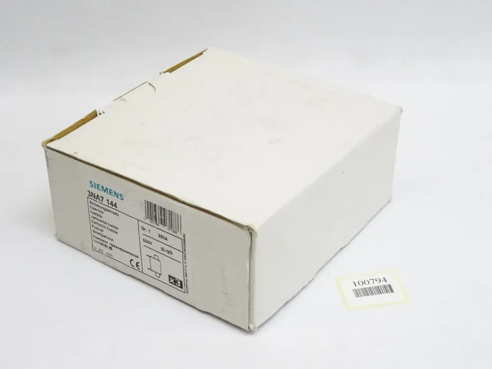 Siemens 3NA7144 Sicherungseinsatz 250A NH1-gL/gG / Inhalt : 3 Stück / Neu OVP